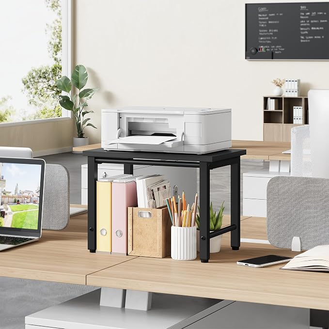 Gewudraw Printer Stand-Desktop Shelf Storage Organizer - Image 3