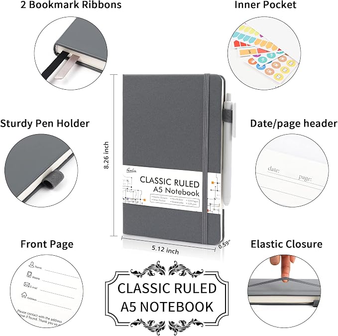 feela 8 Pack Journal Notebook Bulk - Image 2