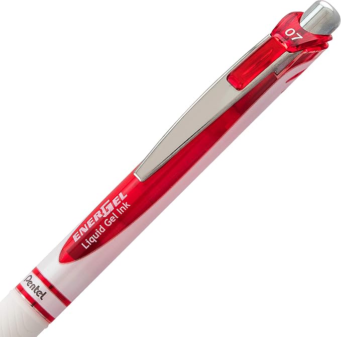 Pentel EnerGel Pearl Retractable Liquid Gel Pen, Needle Tip Medium Line - Image 3
