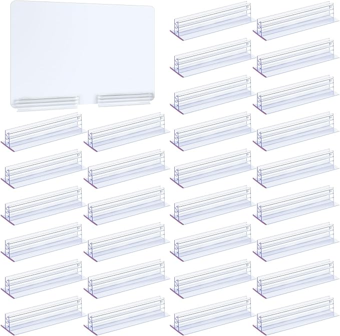 Thyle 120 Pack 3 x 1 Inch Sneeze Guard Gripper Sign Holder - Image 8