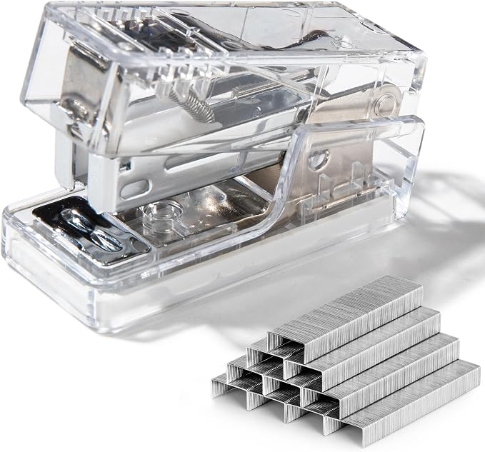 NUSIGN Mini Stapler with 830 Staples, Small Cute Desk Staplers, 25 Sheet by NUSIGN