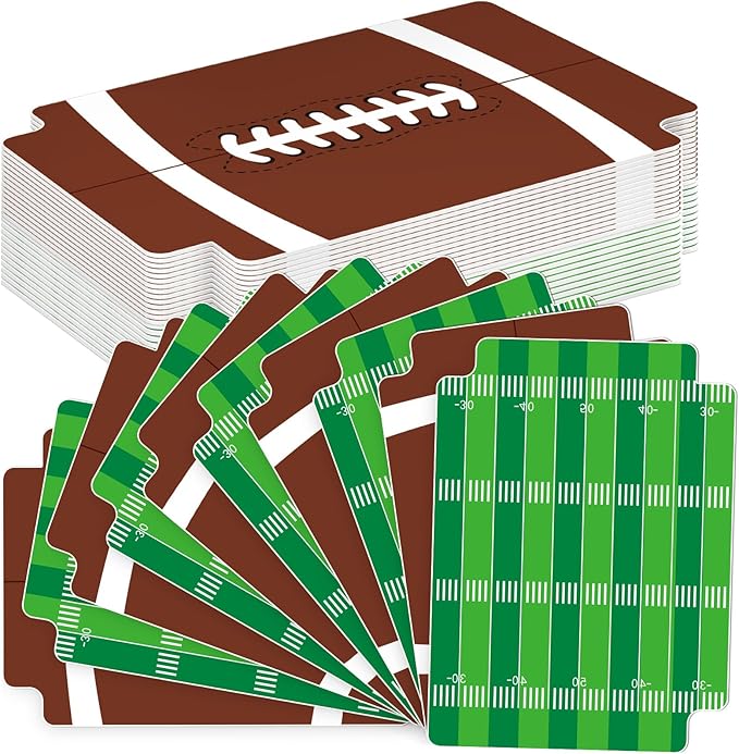 50pcs Football Card Dividers Plastic Index Card Storage Dividers with Tabs Card Separators for Sports Game Football Card Collection-DeskLoop Office