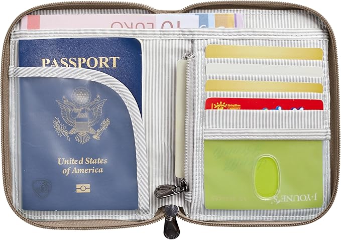 Travelon RFID Blocking Passport Zip Wallet - Image 4