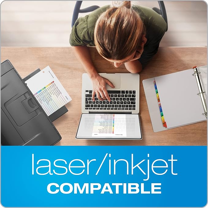 Oxford Binder Dividers, 31 Tabs, Numbered 1–31, 3 Pack, Customizable Table of - Image 5