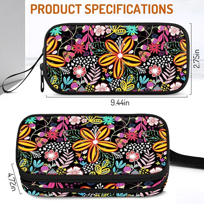 Cute Pencil Case for Girls, Large Girls Pencil Pouch for School Supplies - Image 5