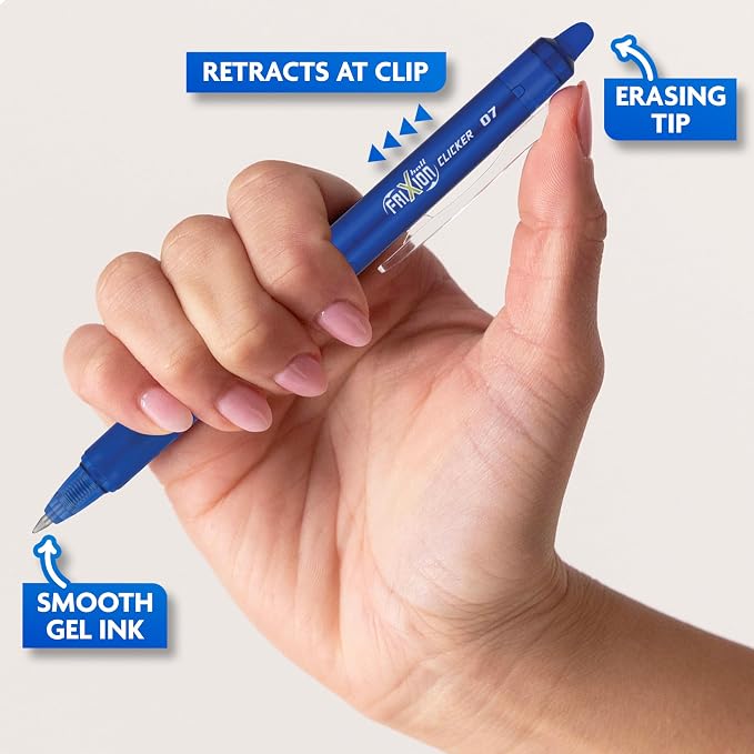 PILOT FriXion Clicker Erasable, Refillable & Retractable Gel Ink Pens, Fine - Image 5