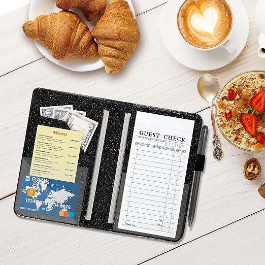 ACdream Server Books for Waitress, Guest Book Note Pad, Cute Pocket Leather - Image 5