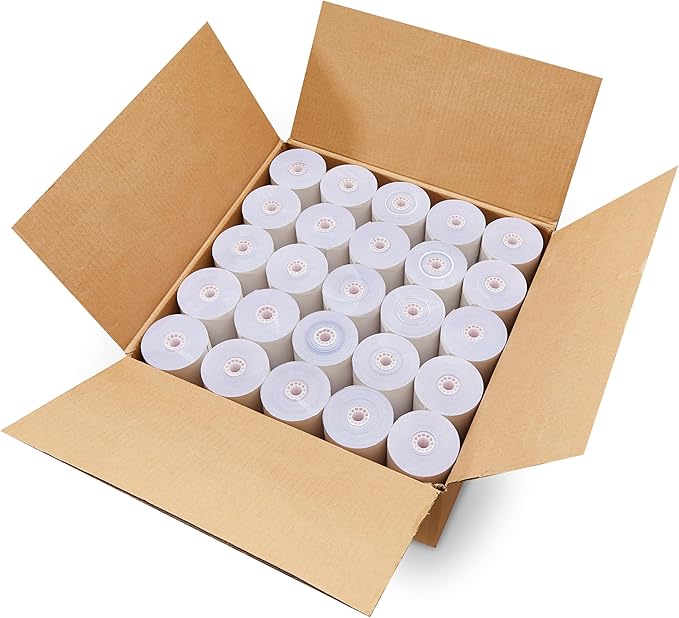 3-ply 3" inch 65' Feet (50 Rolls) White/Canary/Pink Carbonless Kitchen Paper 50 Rolls TMU 220 ShopSmartOnline (3-ply 3" inch 65' Feet)-DeskLoop Office