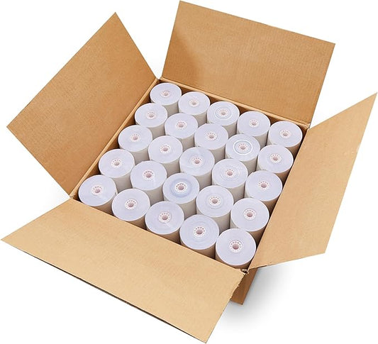 3-ply 3" inch 65' Feet (50 Rolls) White/Canary/Pink Carbonless Kitchen Paper 50 Rolls TMU 220 ShopSmartOnline (3-ply 3" inch 65' Feet)-DeskLoop Office