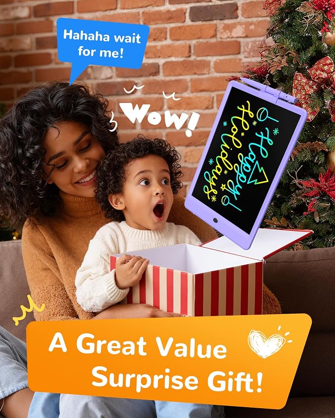 KOKODI LCD Writing Tablet, 10 Inch Colorful Toddler Doodle Board Drawing Tablet - Image 7