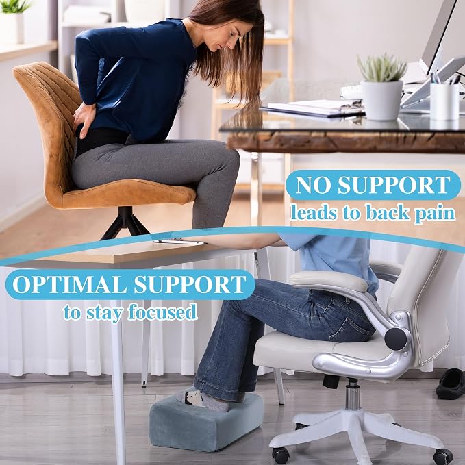 Under Desk Foot Rest, ROYALAY Ergonomic Office Footrest - Image 7