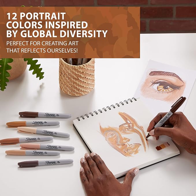 Sharpie Permanent Markers, Special Edition Portrait Colors, Fine Point - Image 2