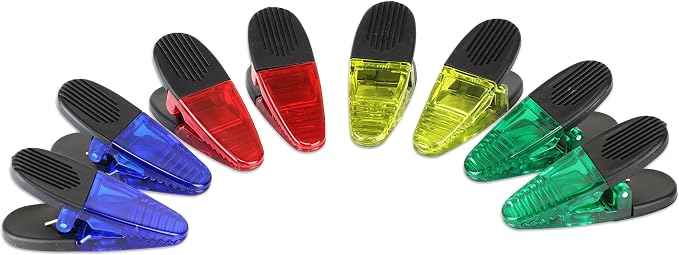 -Thick Plastic Clips with Neodymium Magnet by VIPHomeEssentials