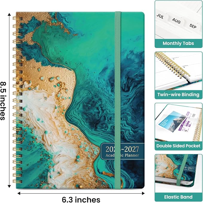 Planner 2026-2027, Academic Monthly and Weekly Calendar Planner - Image 4