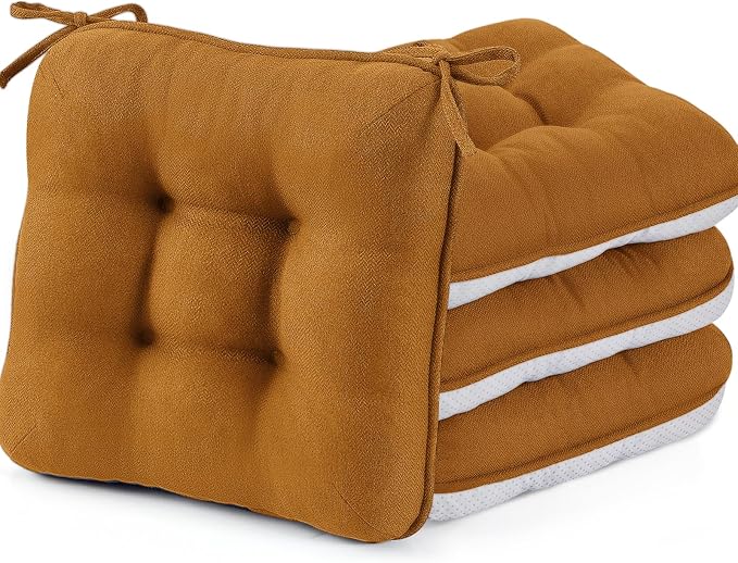 BETU Chair Cushions for Dining Chairs Set of 4, Thick Kitchen Table Chair Pads by BETU