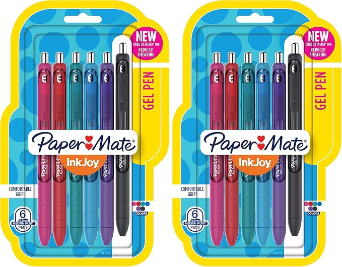 Paper Mate® InkJoy™ Retractable Gel Pens, Medium Point, 0.7 mm by PaperMate