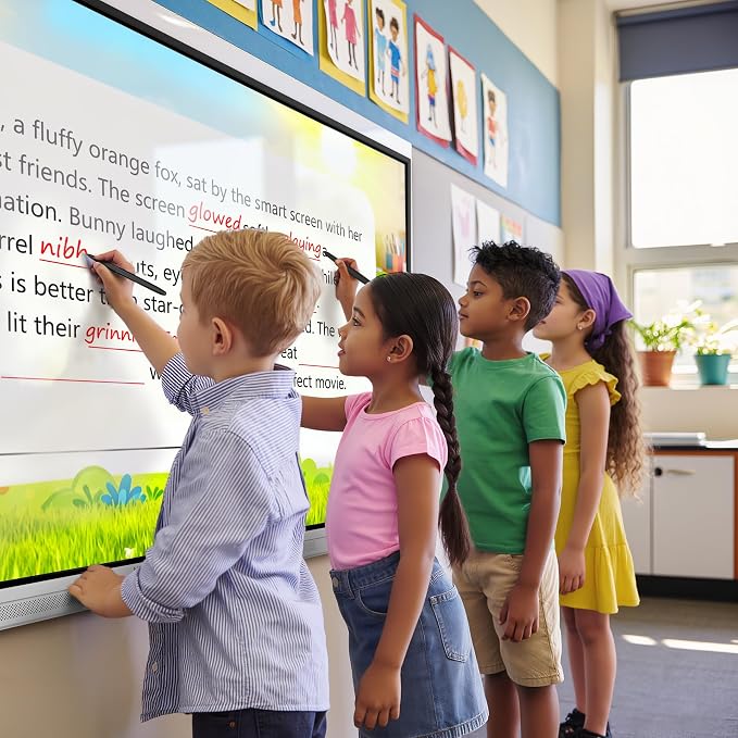 Smart Board, Built-in Digital Whiteboard, Wireless Casting, Split-Screen & - Image 6