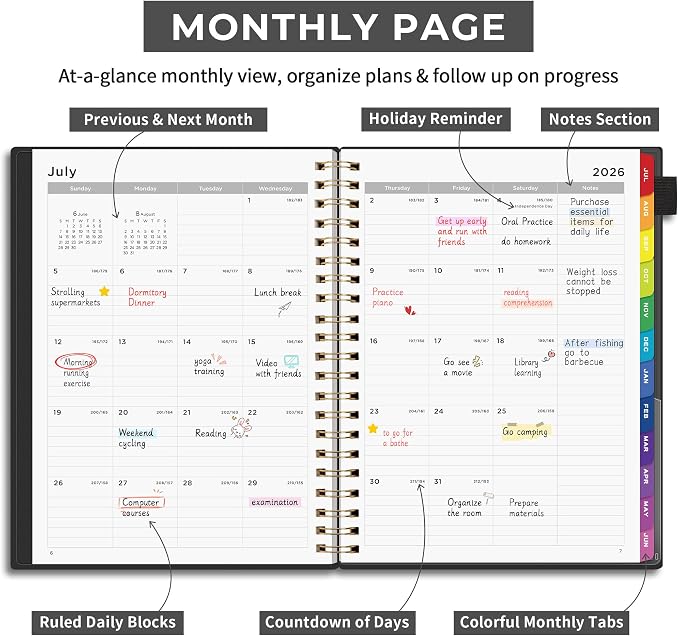 EMSHOI 2026-2027 Appointment Book, 15-Minute Hourly Academic Planner, Large Size - Image 4