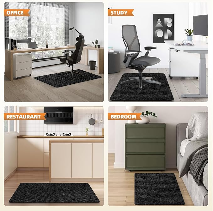 Office Chair Mat for Hardwood and Tile Floor, Non-Slip Floor Protector - Image 6