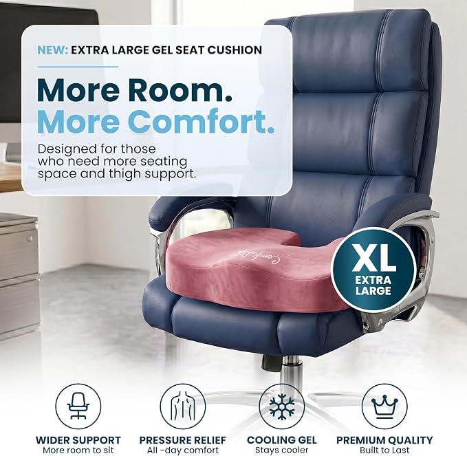 ComfiLife Extra Large Gel & Memory Foam Seat Cushion - Image 2