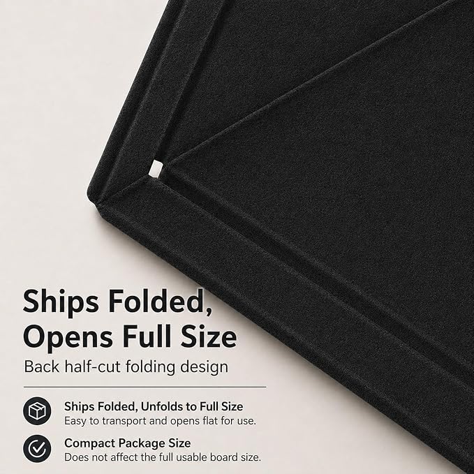 Black Large Felt Bulletin Board - Image 3
