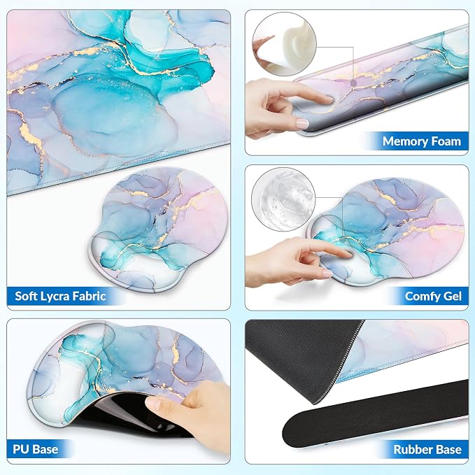 Desk Mat Set + Keyboard and Mouse Pad - Image 5