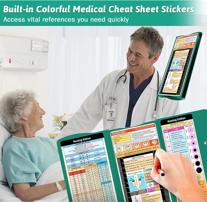 Nursing Clipboard Foldable Clipboard Medical: Edition Cheat Sheets Aluminum 3 - Image 3