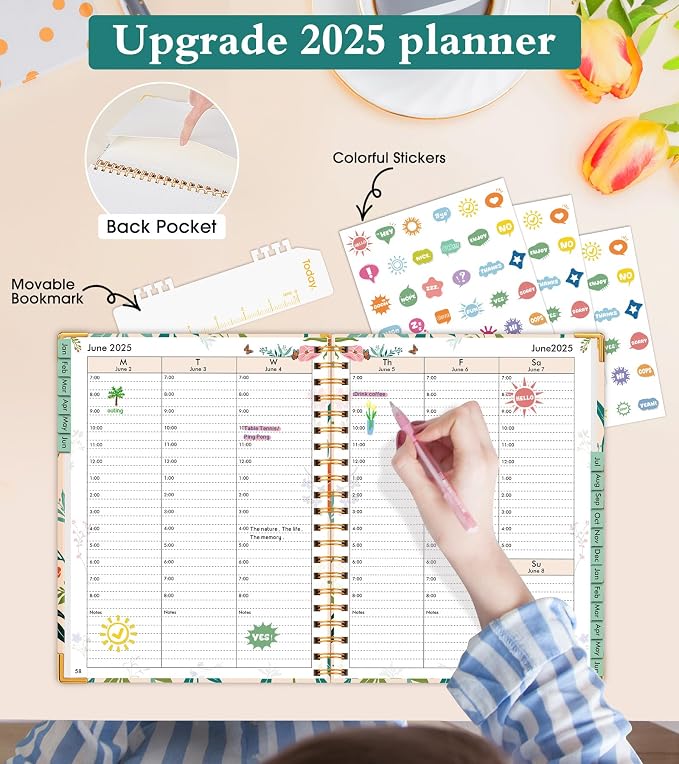 2026 Appointment Book, Hardcover Planner 12 Months Weekly and Monthly, 8.5"x11" - Image 5