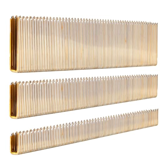 1200-Count 18 Gauge 1/4 Inch Narrow Crown Staples, 400 per Size, Heavy Duty by SITLDY