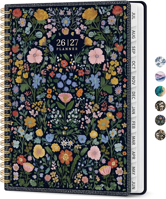 Planner 2026-2027, Academic Monthly and Weekly Calendar Planner by Taja