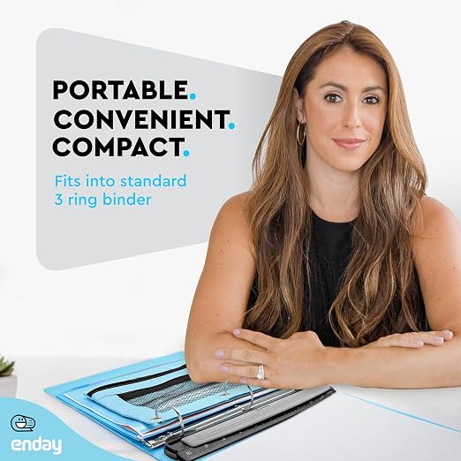 3 Hole Puncher for Binder, 3 Sheets Capacity, Removable Chip Tray, 10” Ruler - Image 2