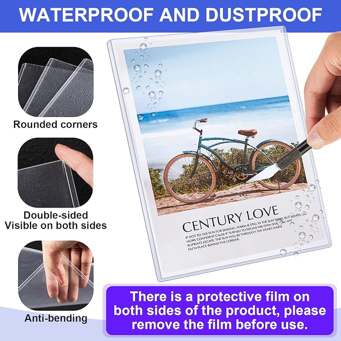 Teling 5 Pcs 8.5 x 11 Inch Rigid Sheet Protectors, Hard Document Holder - Image 4