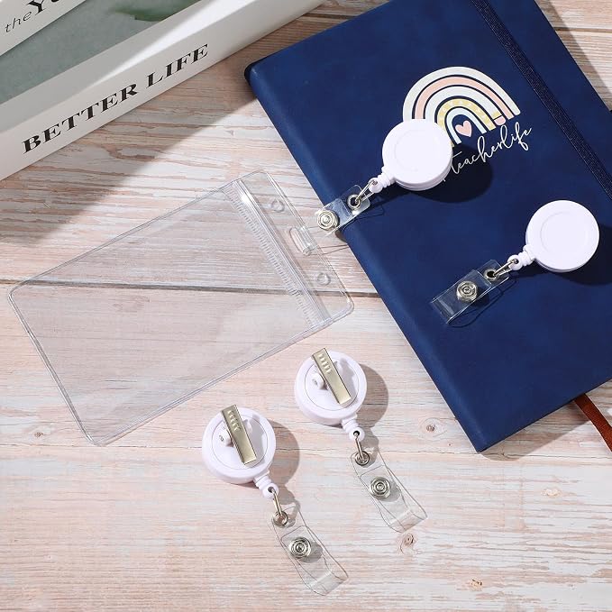 Zonon 50 Pcs Retractable Badge Holder Reels - Image 6