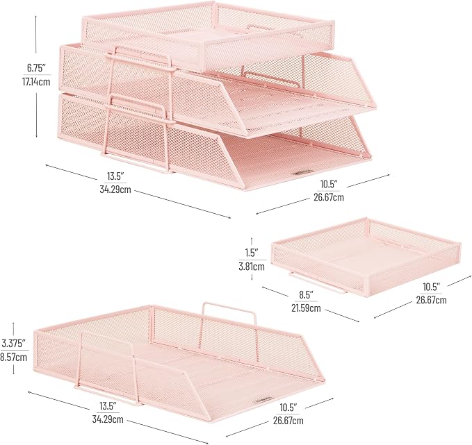 Mind Reader 2 Tier Paper Tray - Image 3