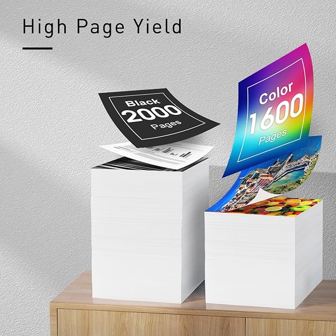 962XL Ink Cartridges Combo Pack Compatible for 962 Ink Cartridges Works with Officejet Pro 9015/9015e 9025/9025e 9020/9020e 9018/9018e 9010/9010e with OfficeJet 9012/9012e (BK C M Y)-DeskLoop Office