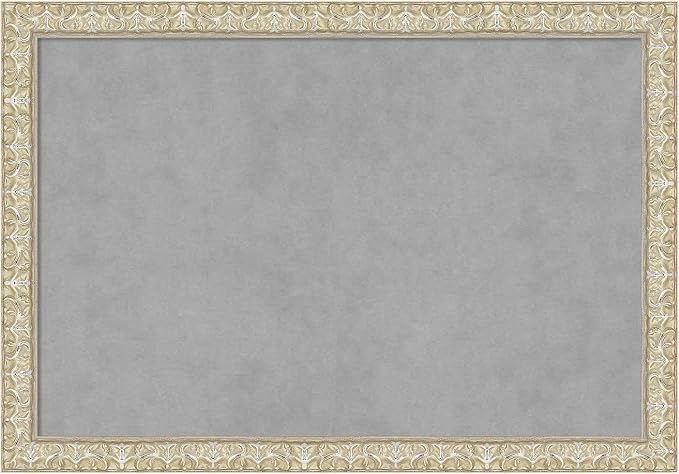 Amanti Art Silver Framed Magnetic Board 18x26 Medium Vision Board by AmantiArt