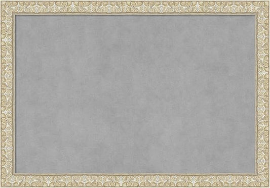 Amanti Art Silver Framed Magnetic Board 18x26 Medium Vision Board by AmantiArt