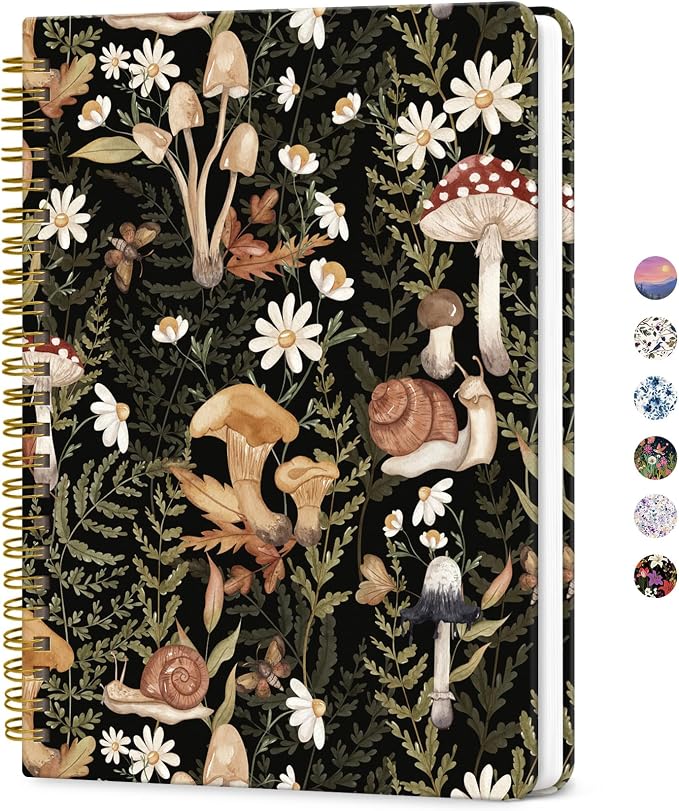 ZOTIA Lined Spiral Journal for Women, A5 Pretty Hardcover Notebook for Work by Zotia