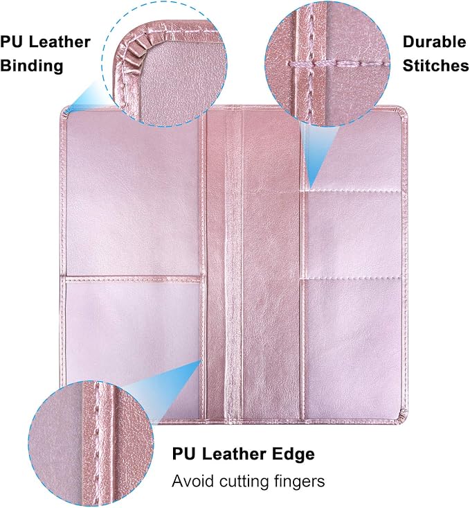 Wisdompro Car Document Holder Organiser, PU Leather Vehicle Insurance and - Image 3