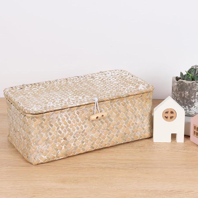 FEIALNDUO Wicker Shelf Baskets - Image 3