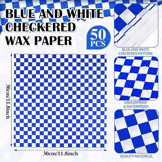 Geosar 100 Pcs Gingham Party Supplies Disposable Paper Food Trays Bulk - Image 3