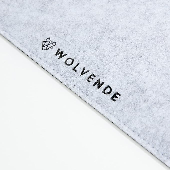 Wolvende Premium Felt Desk Mat | Large 15.75" x 36" | Multifunctional Desk Pad - Image 4