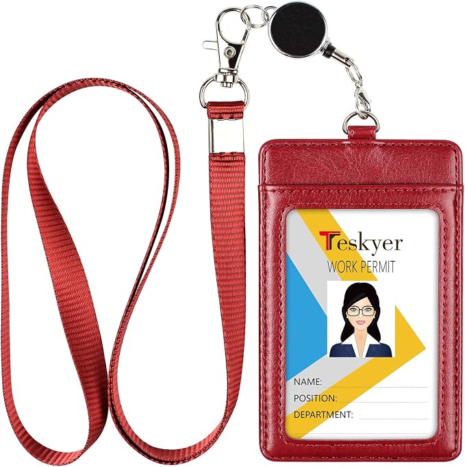 Teskyer Leather Badge Holder by TESKYER