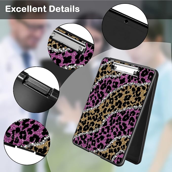Clipboard with Storage, Office Supplies Nursing Clipboards Folder with Pen - Image 3