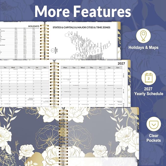 SUNEE 2026-2027 Appointment Book, Quarter-Hourly, Weekly & Monthly - Image 6