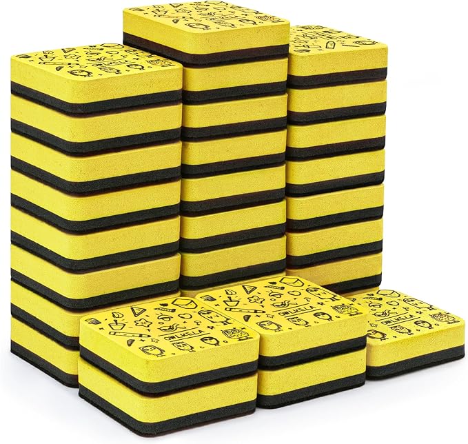 OWLKELA 30Pcs Dry Erase Erasers, Magnetic Whiteboard Eraser, Mini Whiteboard by OWLKELA