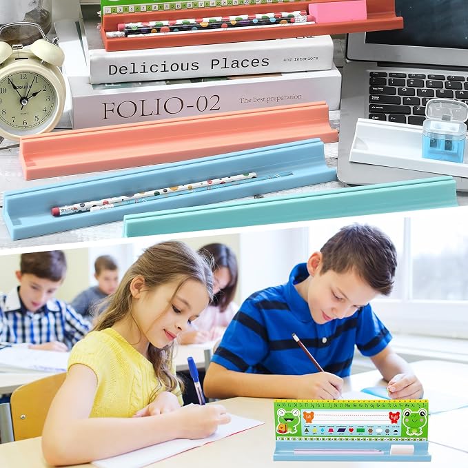 Jetec 24 Pcs Classroom Desk Name Plates Holder Index Cards Storage Classroom - Image 4