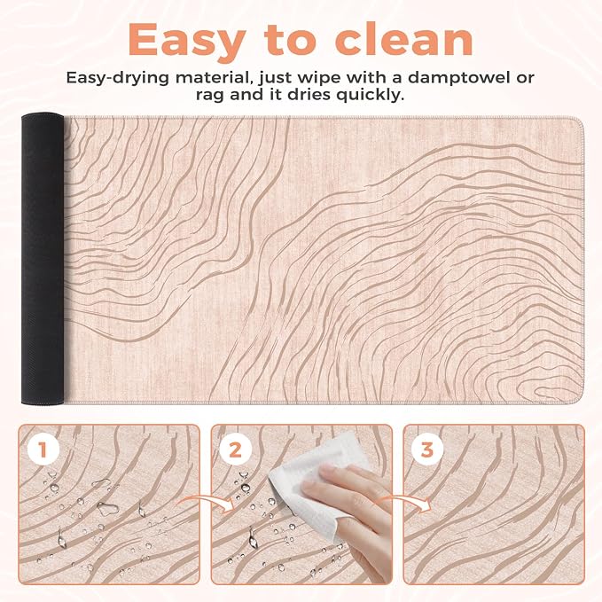 iCasso Big Mouse Pad, Aesthetic Desk Cover Mat - Image 6