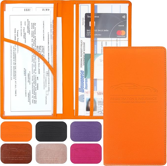 LumiMokki Premium Car Registration & Insurance Card Holder by LumiMokki