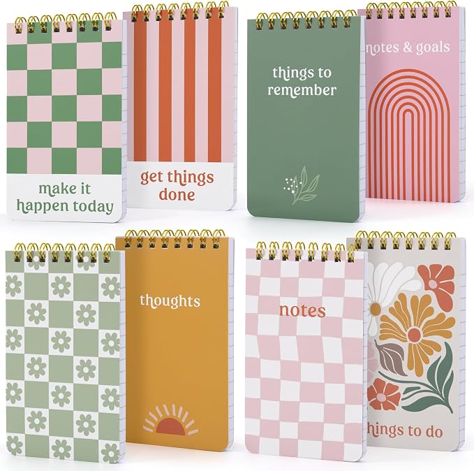 ZICOTO Aesthetic Pocket Notebooks Set Of 8 by ZICOTO